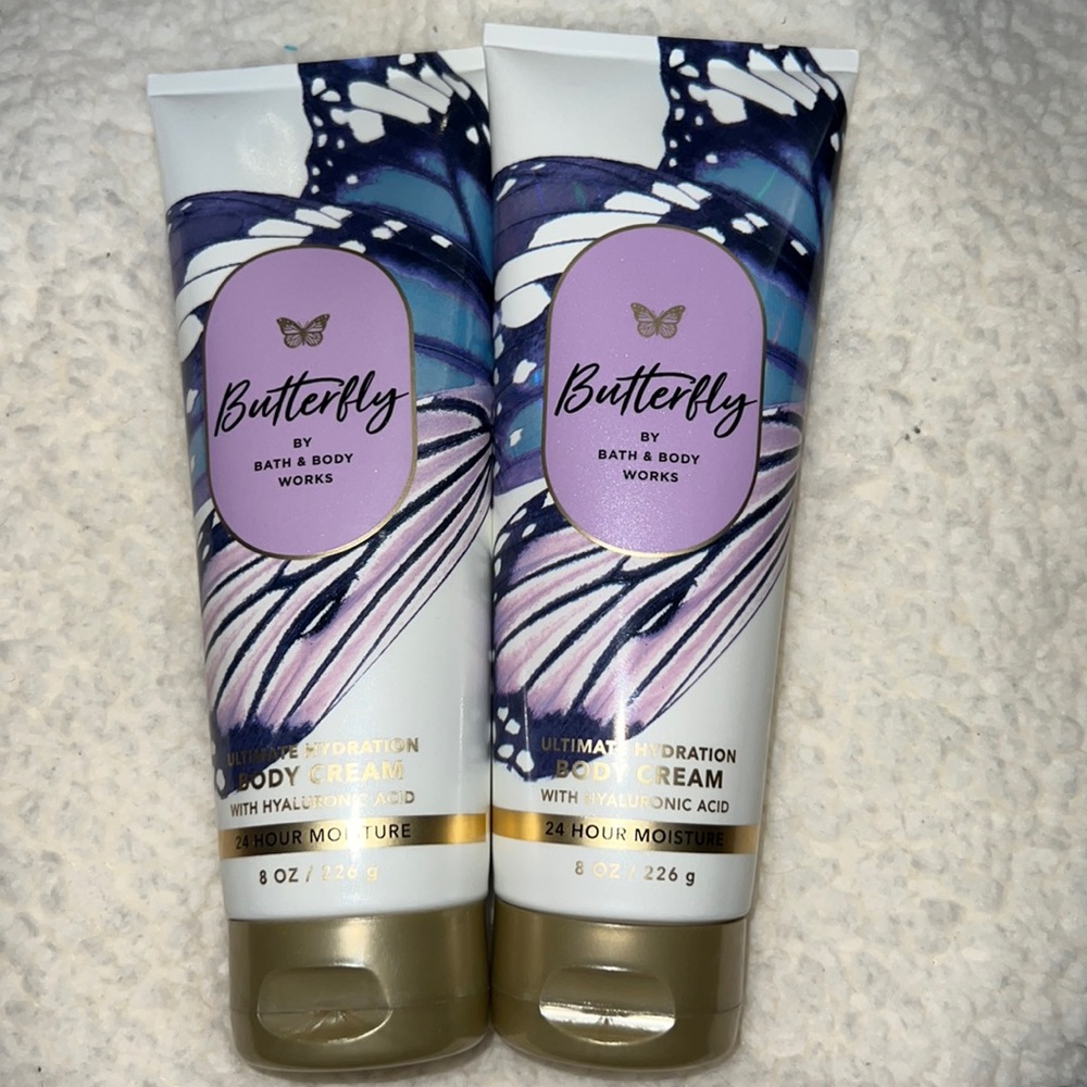 BBW 2pc body creams BUTTERFLY